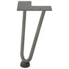 vidaXL Hairpin Table Leg Natural Steel Solid powder-coated steel Small