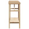 vidaXL Plant Stands with Shelf Brown 75 x 40 x 90 cm Solid pine wood