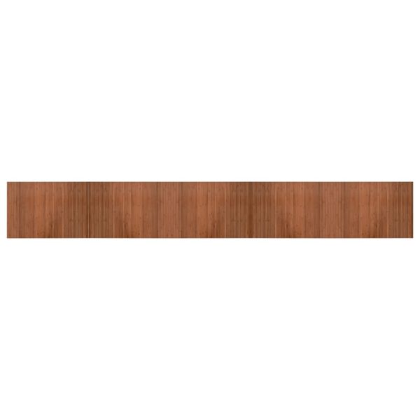 vidaXL Rug Brown Bamboo, Polypropylene 27.6 x 196.9 in Rug Rectangular