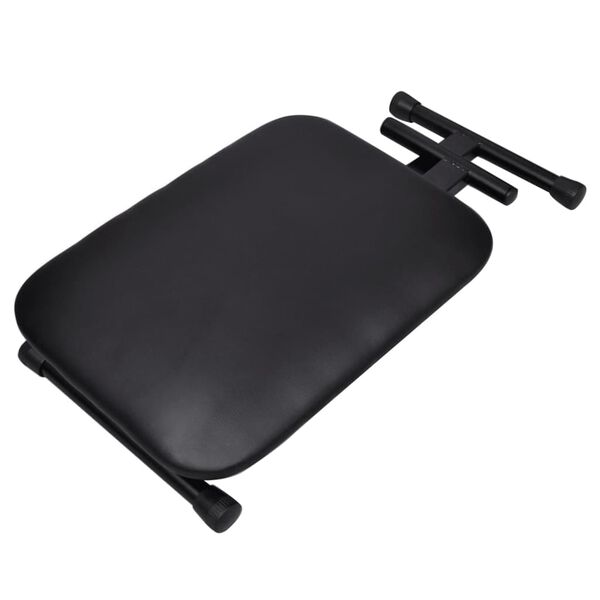 vidaXL Adjustable Keyboard & Piano Stool Foldable