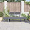 vidaXL Garden Bench Dark grey Solid Acacia Wood with grey wash finish