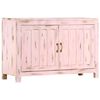 vidaXL Sideboard Light Pink 43.3"x13.8"x27.6" Solid Mango Wood