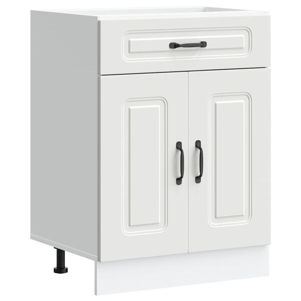 vidaXL Kitchen Base Cabinet White Engineered wood Standard