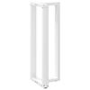 vidaXL Bar Table Leg White Powder-coated Steel Adjustable height