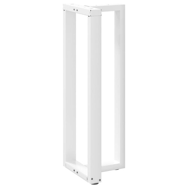 vidaXL Bar Table Leg White Powder-coated Steel Adjustable height