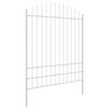 vidaXL Garden Fence 2 pcs White 66.93 x 88.58 in Powder-Coated Steel