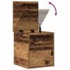vidaXL Storage Box Old Wood 15.75 x 16.54 x 18.11 in Engineered Wood