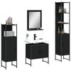 vidaXL Bathroom Cabinet Set Black