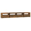 vidaXL TV Cabinet Smoked Oak Engineered Wood Large Modern Design