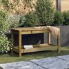 vidaXL Garden Bench Natural wood Impregnated Pine Wood Medium