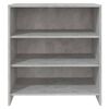 vidaXL Sideboard Concrete Gray 27.6"x15.9"x29.5" Engineered Wood