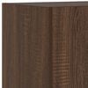 vidaXL TV Wall Cabinet Set of 2 Brown Oak Engineered wood Medium