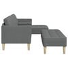 vidaXL Sofa Set 2 pcs Dark gray 173 x 131 x 67 cm fabric