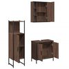 vidaXL Bathroom Cabinet Set Brown oak