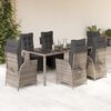 vidaXL Garden Dining Set Grey