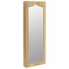 vidaXL Mirror Jewelry Cabinet White