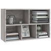 vidaXL Book Cabinet Grey Sonoma Engineered wood Medium Book Cabinet