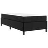 vidaXL Bed Frame with Mattress Black 35.43 x 74.80 in Fabric