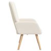 vidaXL Armchair Cream 24.41 x 26.38 x 37.60 in Sherpa Fabric