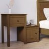 vidaXL Bedside Cabinet Honey brown Solid Pine Wood Medium