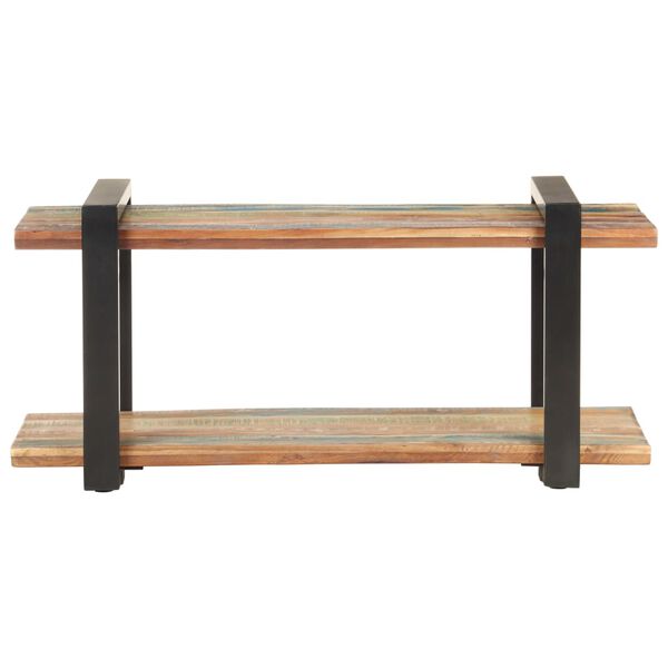 vidaXL TV Cabinet Multicolor Solid reclaimed wood, Powder-coated iron