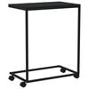 vidaXL Side Table Black Engineered wood 21.7 x 13.8 x 27.6 in Portable