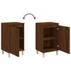 vidaXL Bedside Cabinet Set of 2 Brown Oak Engineered Wood Medium