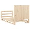 vidaXL Bed Frame natural pine Solid pinewood Single Bed Frame