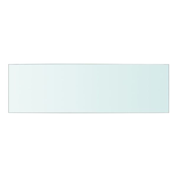 vidaXL Glass Panel Clear Tempered glass 19.7 x 5.9 in Glass surface