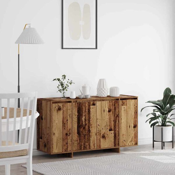 vidaXL Sideboard Old Wood 53.15 x 16.14 x 29.53 in Engineered Wood