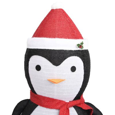 vidaXL Decorative Christmas Snow Penguin Figure LED Luxury Fabric 6 ft