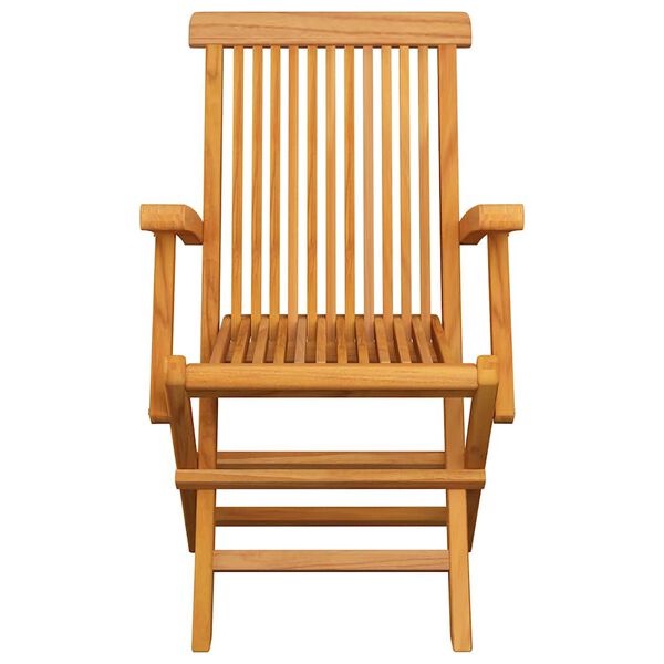 vidaXL Garden Chair Set of 8 Teak Teak wood Standard Foldable