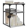 vidaXL Printer Stand 3-Tier Gray Sonoma 16.9&quot;x18.9&quot;x25.2&quot; Engineered Wood