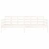 vidaXL Day Bed White Solid pine wood Single Convertible