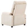 vidaXL Massage Recliner Cream Fabric