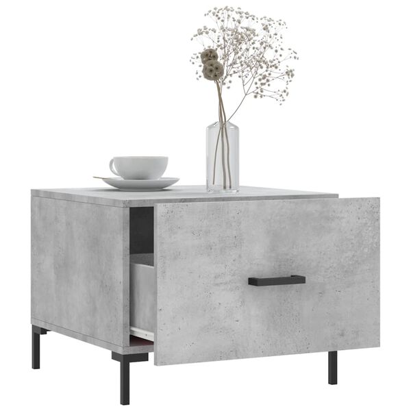 vidaXL Coffee Table Concrete Grey Engineered Wood Medium Coffee Table