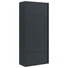 vidaXL File Cabinet Anthracite Powder-coated steel Extra Tall