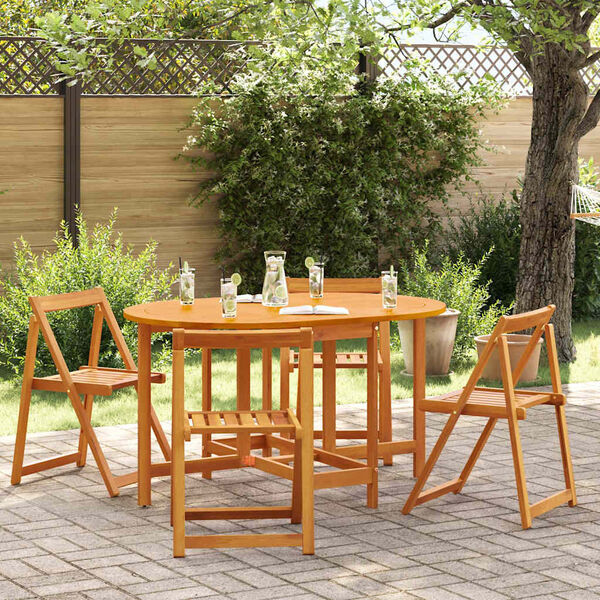 vidaXL Garden Table Folding Brown 110 x 60 x 72 cm Solid Acacia wood