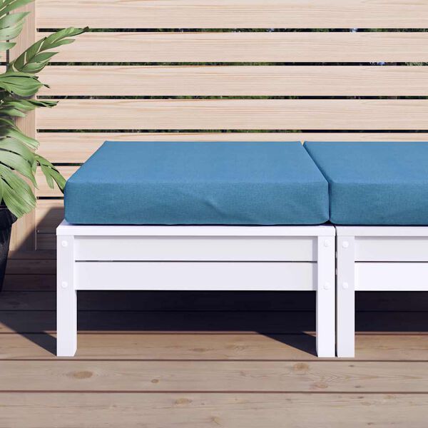 vidaXL Pallet Cushion Melange blue 100% polyester 23.6x23.6 in