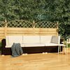 vidaXL Patio Sofa Set Set of 3 Modular Patio Sofa Set Rectangular