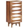 vidaXL Chest Of Drawer Wheat finish Solid Acacia Wood Tall