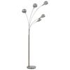 vidaXL Stand Lamp Silver and white Chrome-plated steel Extra Tall