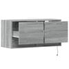 vidaXL TV Wall Cabinet Grey Sonoma Engineered wood 31.5 x 12.2 x 15.0 in