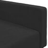 vidaXL Sofa Bed Black Velvet (100% polyester), wood, plastic
