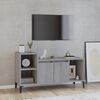 vidaXL TV Cabinet Gray Sonoma Engineered wood Medium TV Cabinet