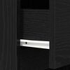 vidaXL Bedside Cabinet Black Engineered wood Tall Bedside Cabinet