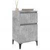 vidaXL Bedside Cabinet Set of 2 Concrete grey Engineered wood, metal