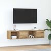 vidaXL TV Cabinet Set of 2 Artisan Oak Engineered wood Compact