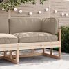 vidaXL Pallet Cushion Set 3 pcs Taupe Oxford Fabric