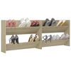 vidaXL Wall Shoe Cabinets 2 pcs Sonoma Oak 31.5"x7.1"x23.6" Engineered Wood